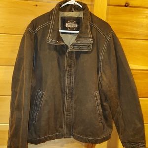 Mens Faux Leather Jacket